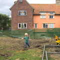 Harry stumps around, Grand Designs: Building Commences, Brome, Suffolk - 8th August 2013