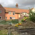 Harry and Fred play in the dirt, Grand Designs: Building Commences, Brome, Suffolk - 8th August 2013