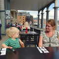 Harry and Isobel at Pizza Express, A Trip to Pizza Express, Nepture Quay, Ipswich, Suffolk - 9th August 2013