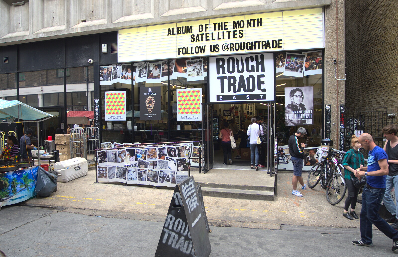 Rough Trade East: a proper record shop from Spitalfields and Brick Lane Street Art, Whitechapel, London - 10th August 2013
