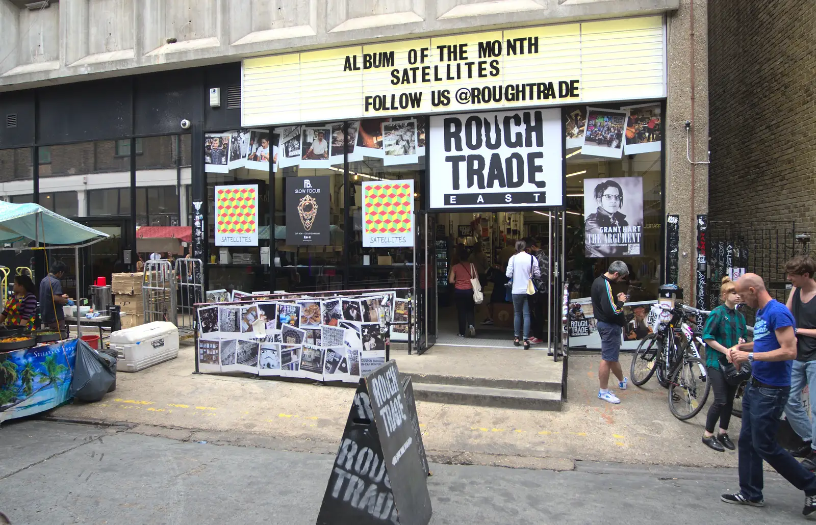 Rough Trade East: a proper record shop, from Spitalfields and Brick Lane Street Art, Whitechapel, London - 10th August 2013