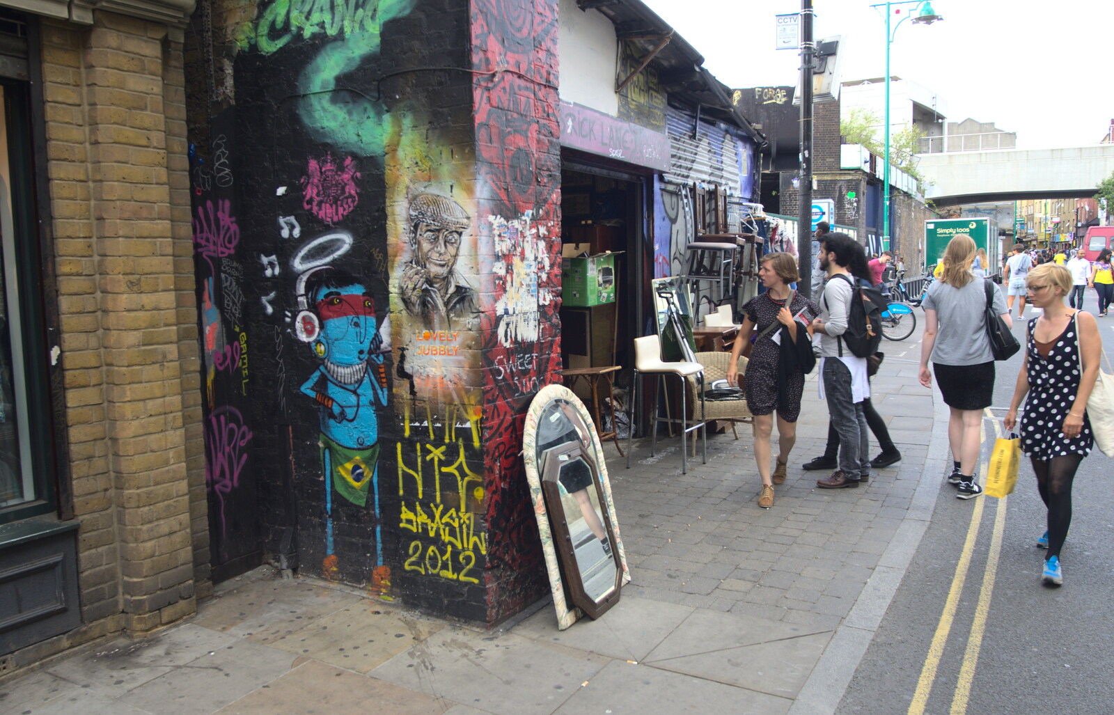 More street art from Spitalfields and Brick Lane Street Art, Whitechapel, London - 10th August 2013