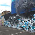 Graffiti in a car park, Spitalfields and Brick Lane Street Art, Whitechapel, London - 10th August 2013