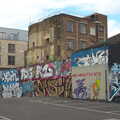Derelict building and graffiti, Spitalfields and Brick Lane Street Art, Whitechapel, London - 10th August 2013