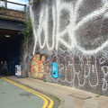 Massive graffiti writing, Spitalfields and Brick Lane Street Art, Whitechapel, London - 10th August 2013