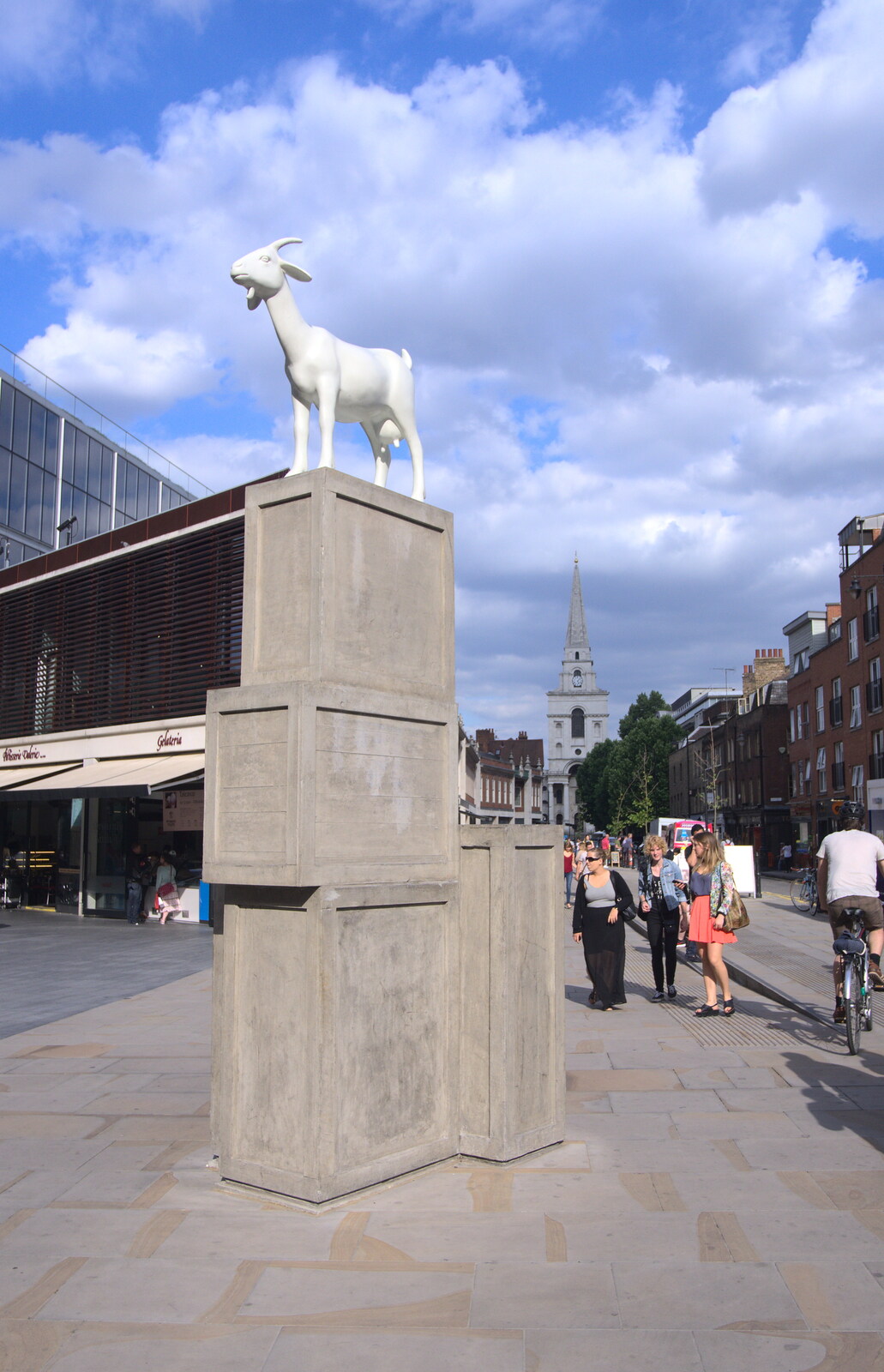 The Spitalfields goat from Spitalfields and Brick Lane Street Art, Whitechapel, London - 10th August 2013