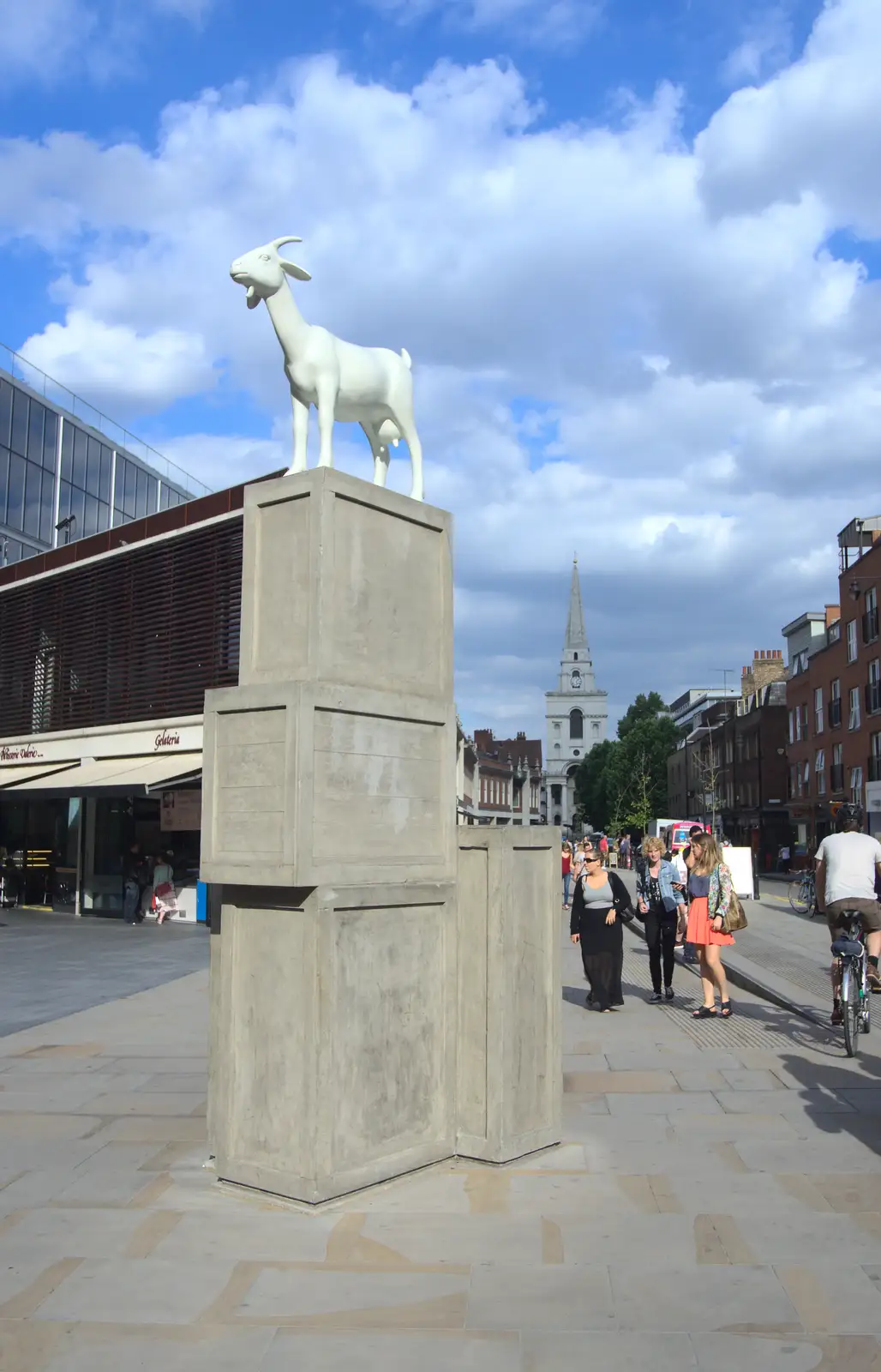 The Spitalfields goat, from Spitalfields and Brick Lane Street Art, Whitechapel, London - 10th August 2013