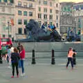 At the base of Trafalgar Square, SwiftKey Innovation Day and a Walk around Westminster, London - 16th August 2013