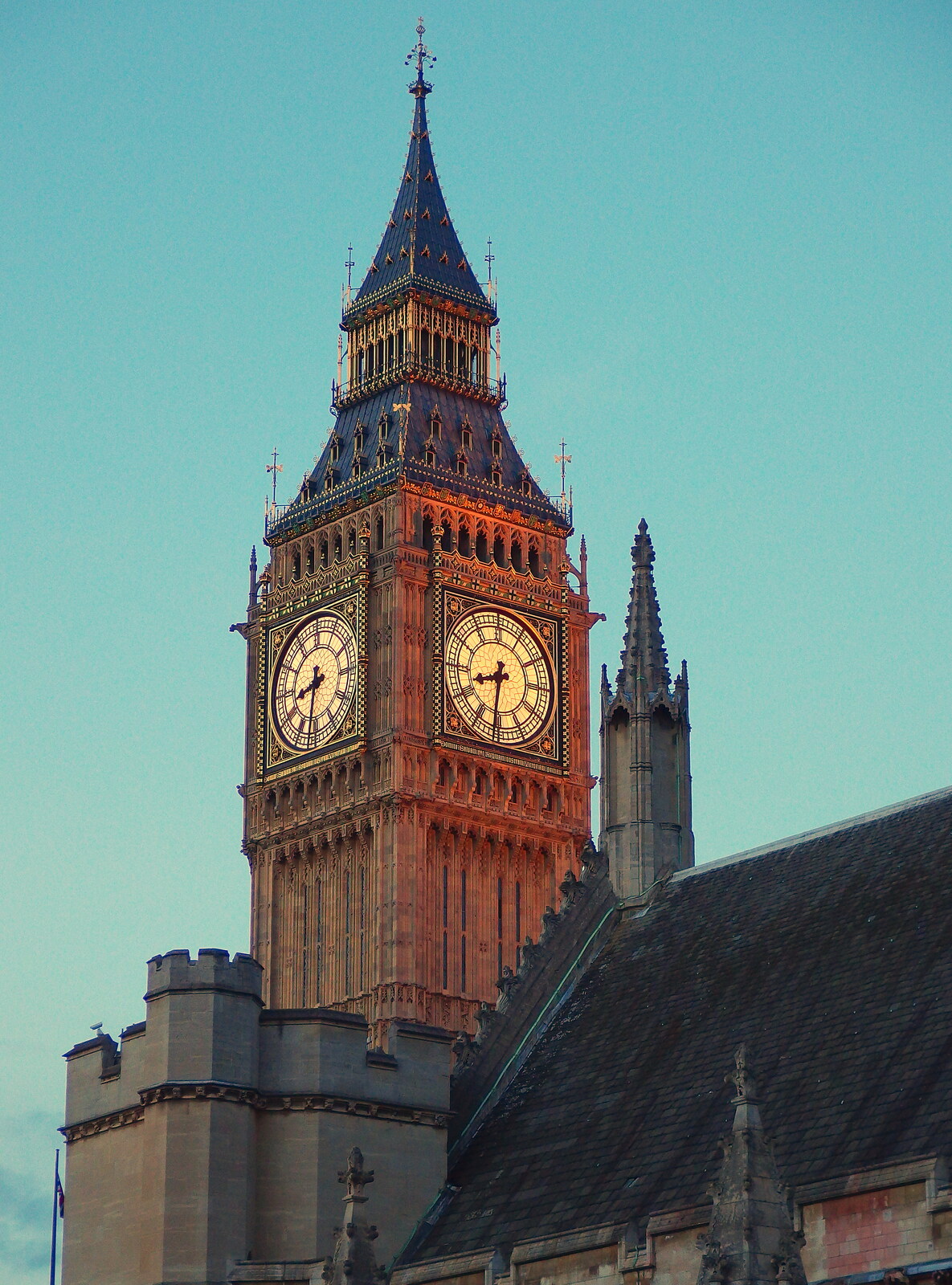 The Elizabeth Tower, a.k.a 'Big Ben' from SwiftKey Innovation Day and a Walk around Westminster, London - 16th August 2013
