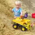 Harry fills a dumper truck up, A Giant Sand Pile, and a Walk at Thornham, Suffolk - 17th August 2013