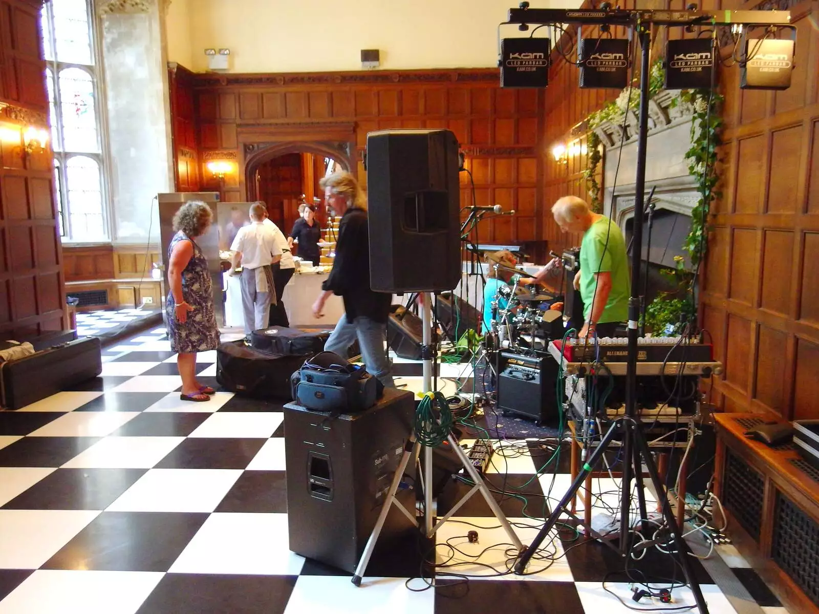 We're setting up at the same time as the caterers, from The BBs at Hengrave Hall, Hengrave, Suffolk - 18th August 2013