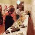 The band hangs around near more food, The BBs at Hengrave Hall, Hengrave, Suffolk - 18th August 2013