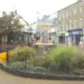 A rain-spattered view of the Diss town sign, Bressingham Gardens, and Building Progress, Brome, Suffolk - 26th August 2013