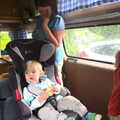 The gang in the van, Bressingham Gardens, and Building Progress, Brome, Suffolk - 26th August 2013