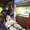 The gang in the van, Bressingham Gardens, and Building Progress, Brome, Suffolk - 26th August 2013