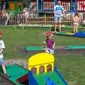 Fred, Isobel and Harry play crazy golf, Bressingham Gardens, and Building Progress, Brome, Suffolk - 26th August 2013