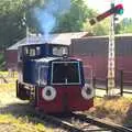 Ruston the shunter trundles over, Bressingham Gardens, and Building Progress, Brome, Suffolk - 26th August 2013