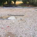 The base of the new garage, Bressingham Gardens, and Building Progress, Brome, Suffolk - 26th August 2013