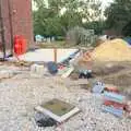 The side extension takes shape, Bressingham Gardens, and Building Progress, Brome, Suffolk - 26th August 2013