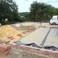 The side extension and garage, Bressingham Gardens, and Building Progress, Brome, Suffolk - 26th August 2013