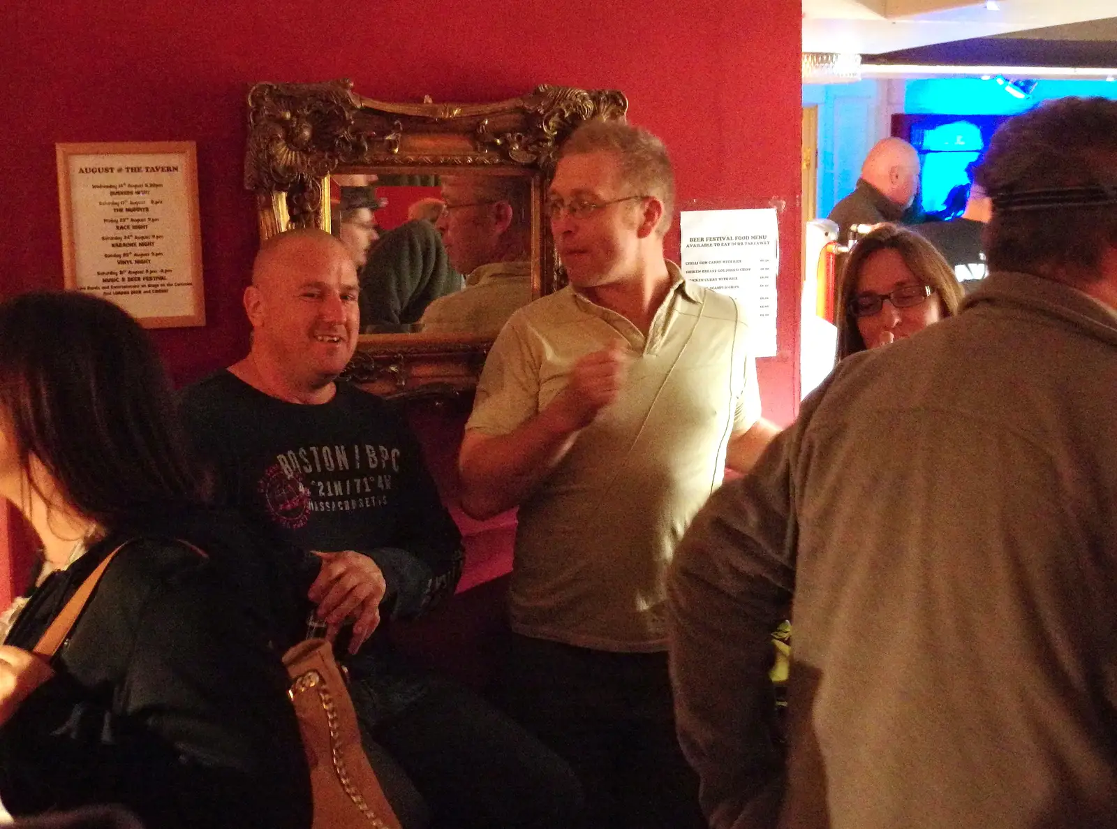 Marc at the bar, from Pigeon-Eating Hawks and the Mellis Beer Festival, London and Suffolk - 31st August 2013