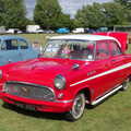 A red Chrysler, Stradbroke Classic Car Show, Stradbroke, Suffolk - 7th September 2013