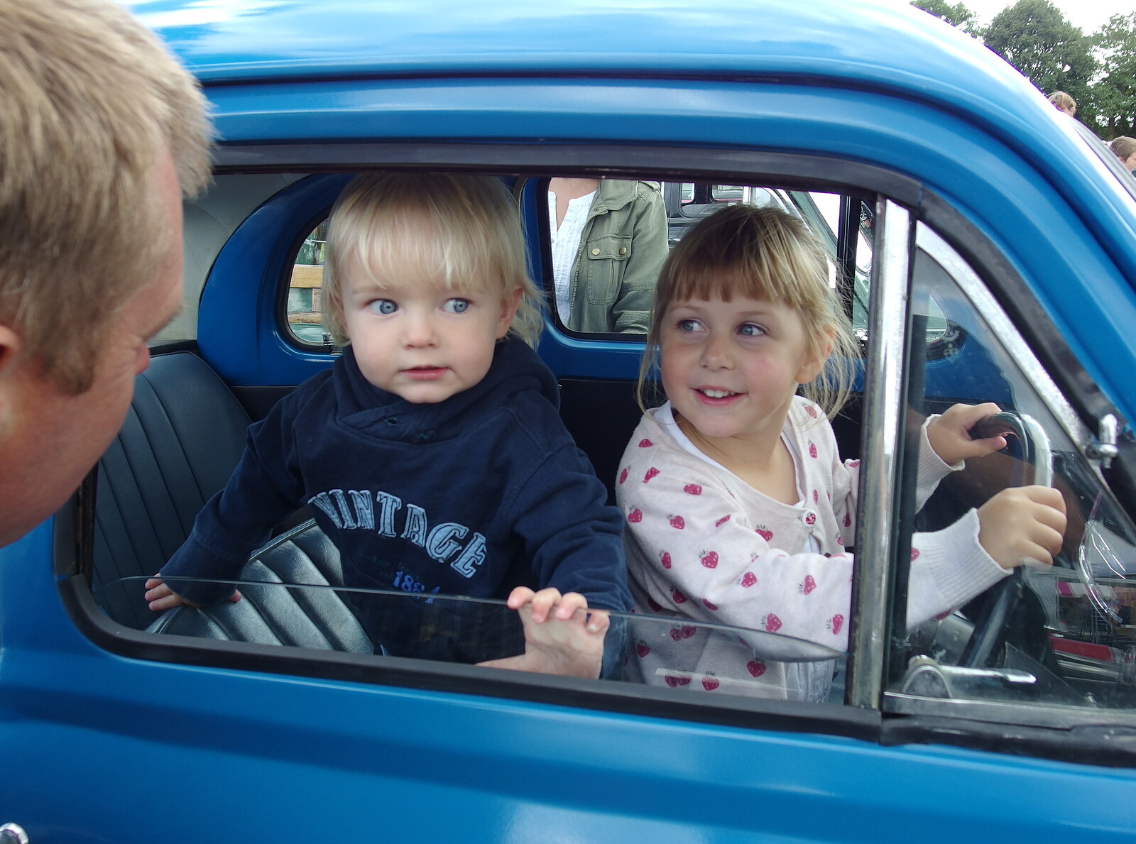 Harry and Sophie from Stradbroke Classic Car Show, Stradbroke, Suffolk - 7th September 2013
