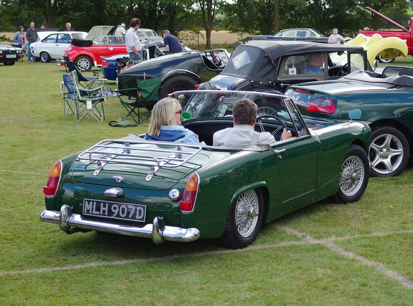 A nice green MG roadster from Stradbroke Classic Car Show, Stradbroke, Suffolk - 7th September 2013