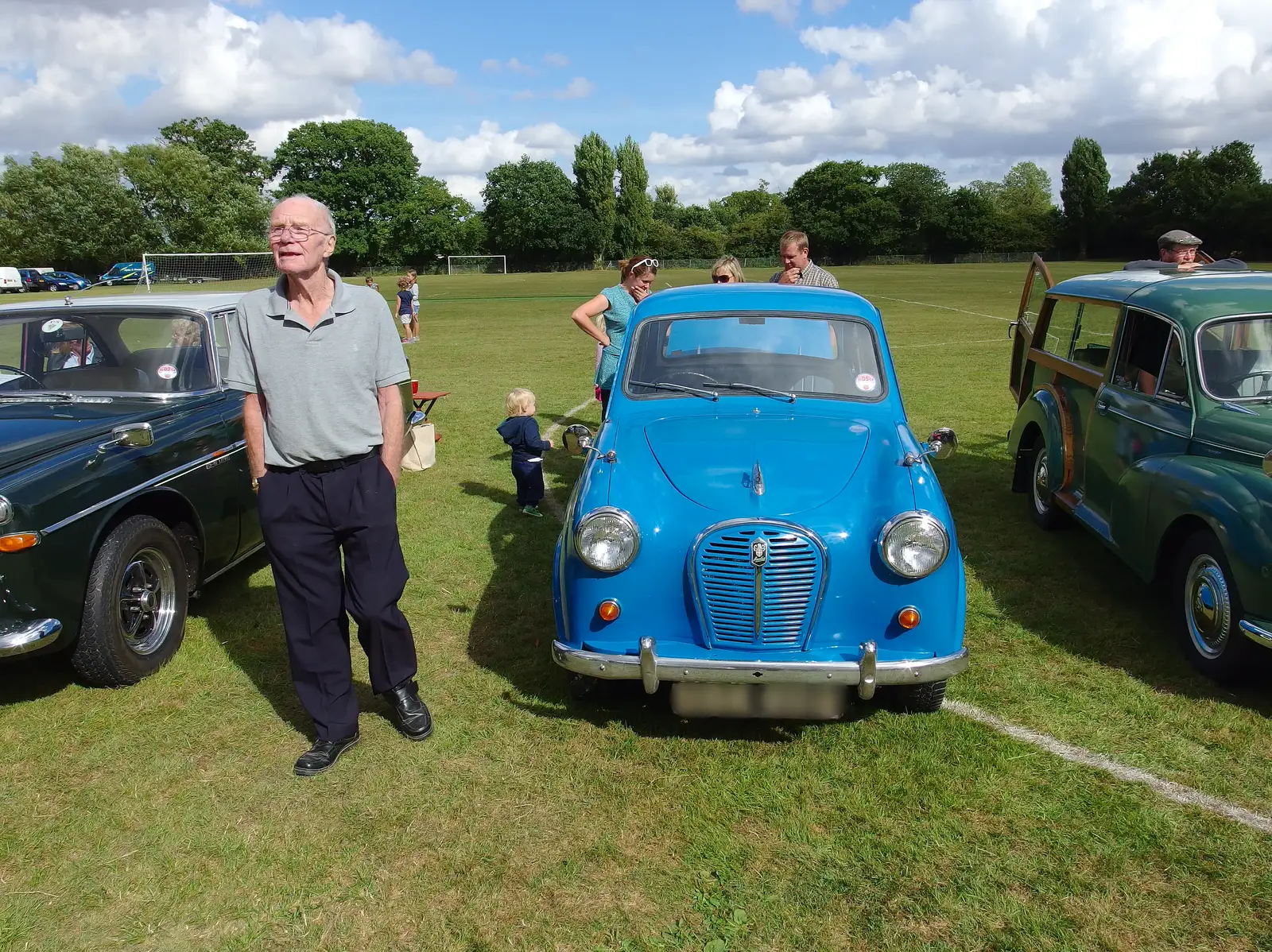 Grandad roams about, from Stradbroke Classic Car Show, Stradbroke, Suffolk - 7th September 2013