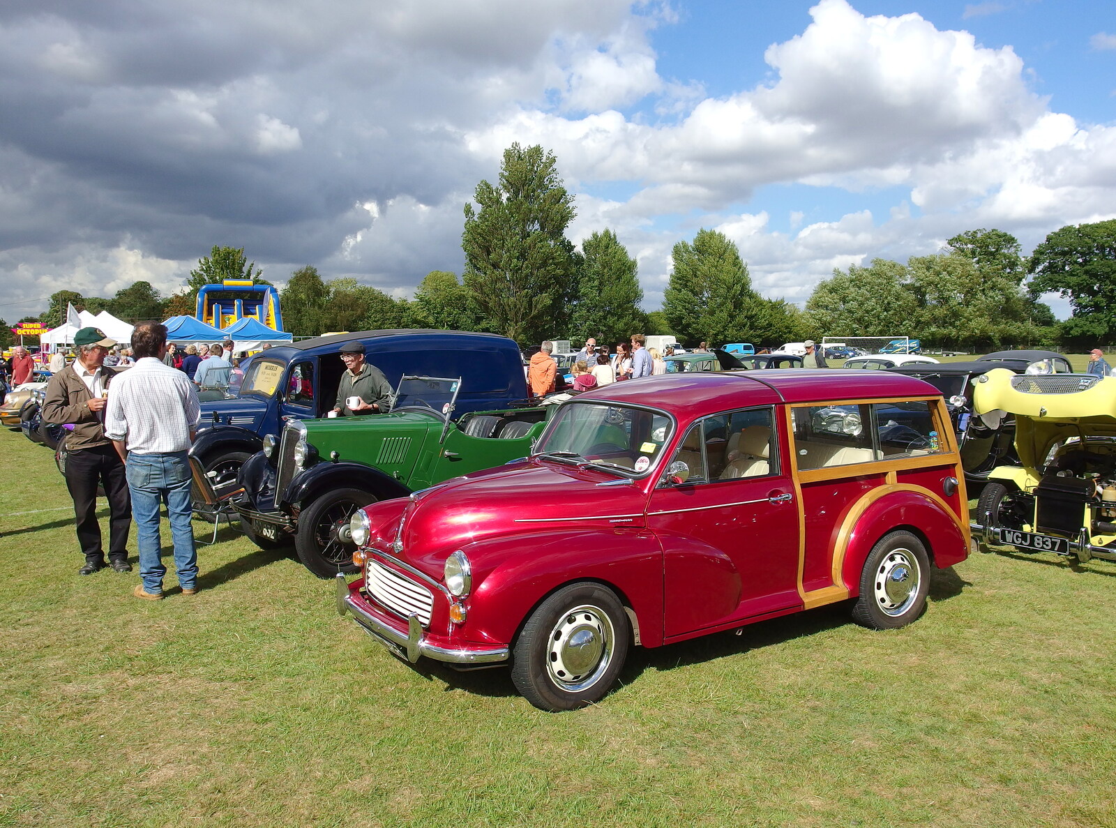 A nice red Morris Traveller from Stradbroke Classic Car Show, Stradbroke, Suffolk - 7th September 2013