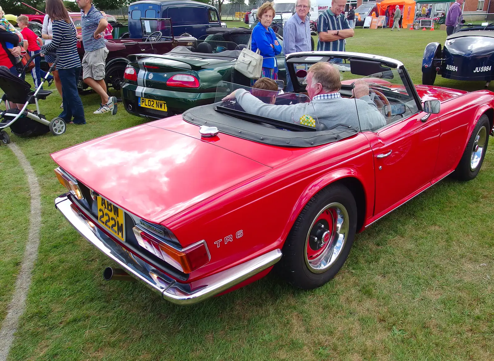 A mint Triumph TR6, from Stradbroke Classic Car Show, Stradbroke, Suffolk - 7th September 2013