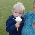 Harry gets ice cream on his face, Stradbroke Classic Car Show, Stradbroke, Suffolk - 7th September 2013