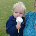 Harry gets ice cream on his face, Stradbroke Classic Car Show, Stradbroke, Suffolk - 7th September 2013