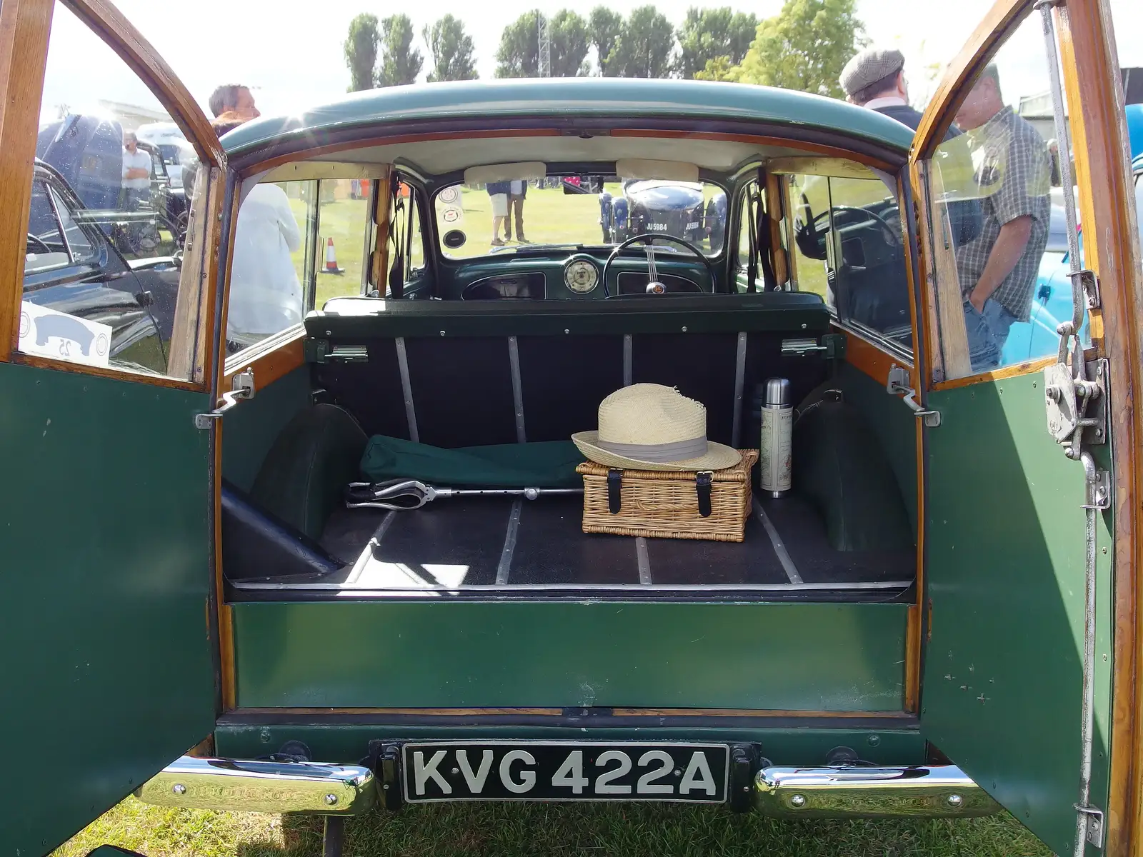 The back of a Morris Traveller, from Stradbroke Classic Car Show, Stradbroke, Suffolk - 7th September 2013