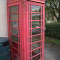 A faded K6 phone box in Laxfield, The Low House Beer Festival, Laxfield, Suffolk - 15th September 2013