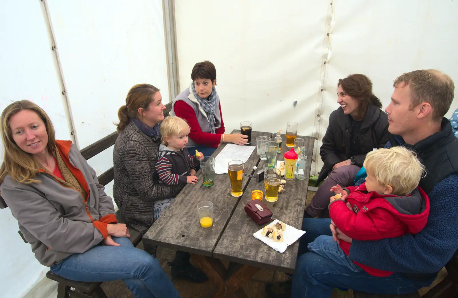 The sprog table, from The Low House Beer Festival, Laxfield, Suffolk - 15th September 2013