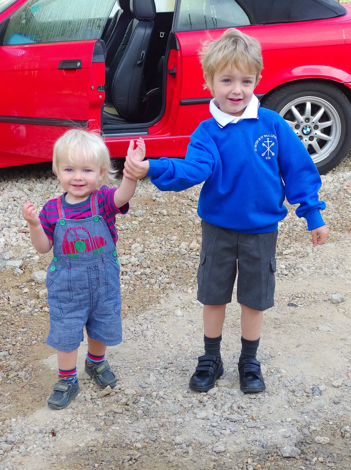 Harry and Fred, from Fred's First Day, The BBs at Haughley, and the BSCC at the Queen's Head  - 15th September 2013