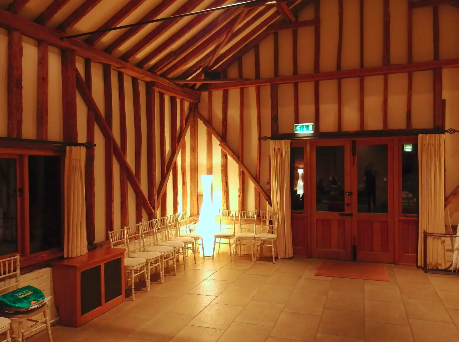 Haughley Park Barn's back room, from Fred's First Day, The BBs at Haughley, and the BSCC at the Queen's Head  - 15th September 2013