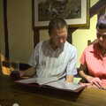 Apple and Pippa consult the menu, Fred's First Day, The BBs at Haughley, and the BSCC at the Queen's Head  - 15th September 2013