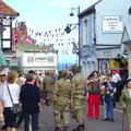 GIs roam around Sheringham, Paul Bear's Adventures at a 1940s Steam Weekend, Holt, Norfolk - 22nd September 2013