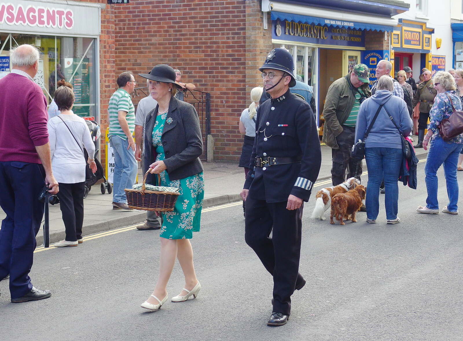 A wartime policeman from Paul Bear's Adventures at a 1940s Steam Weekend, Holt, Norfolk - 22nd September 2013
