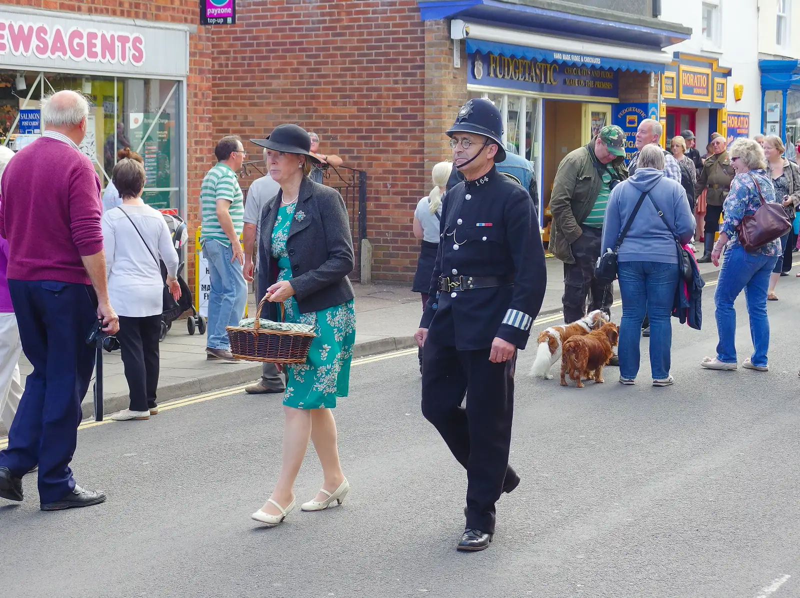 A wartime policeman, from Paul Bear's Adventures at a 1940s Steam Weekend, Holt, Norfolk - 22nd September 2013