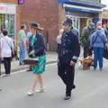 A wartime policeman, Paul Bear's Adventures at a 1940s Steam Weekend, Holt, Norfolk - 22nd September 2013