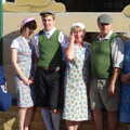 Some 1940s shop workers, Paul Bear's Adventures at a 1940s Steam Weekend, Holt, Norfolk - 22nd September 2013