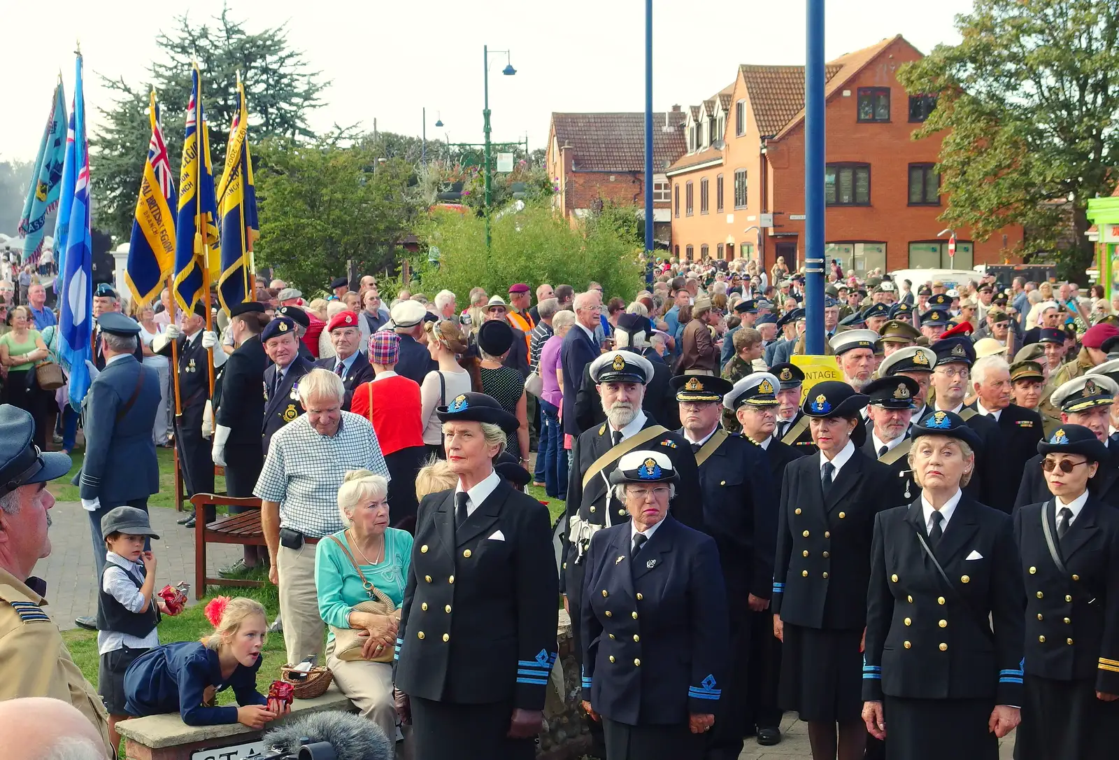 The Royal British Legion closing march, from Paul Bear's Adventures at a 1940s Steam Weekend, Holt, Norfolk - 22nd September 2013