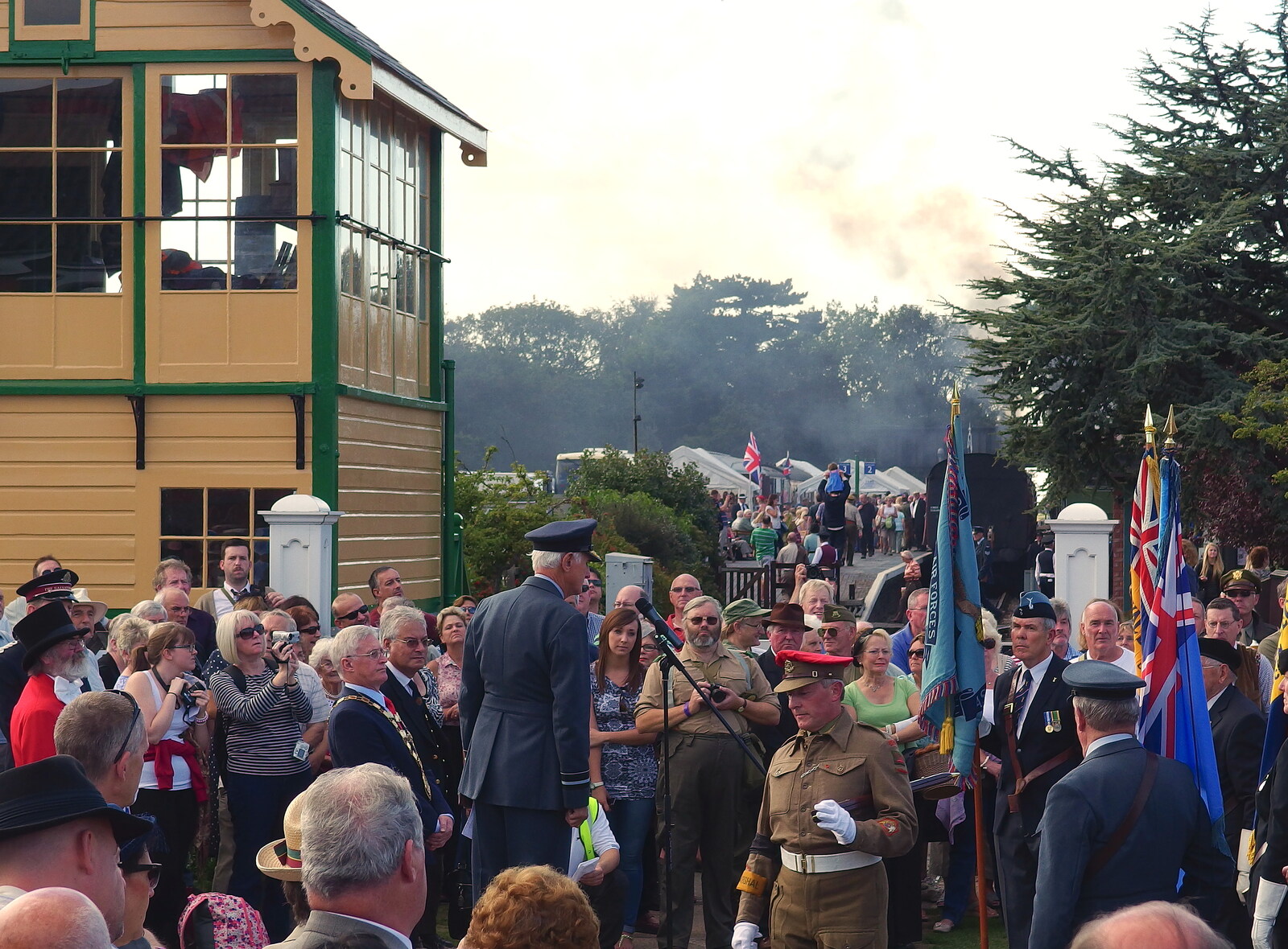 A Speech moment from Paul Bear's Adventures at a 1940s Steam Weekend, Holt, Norfolk - 22nd September 2013
