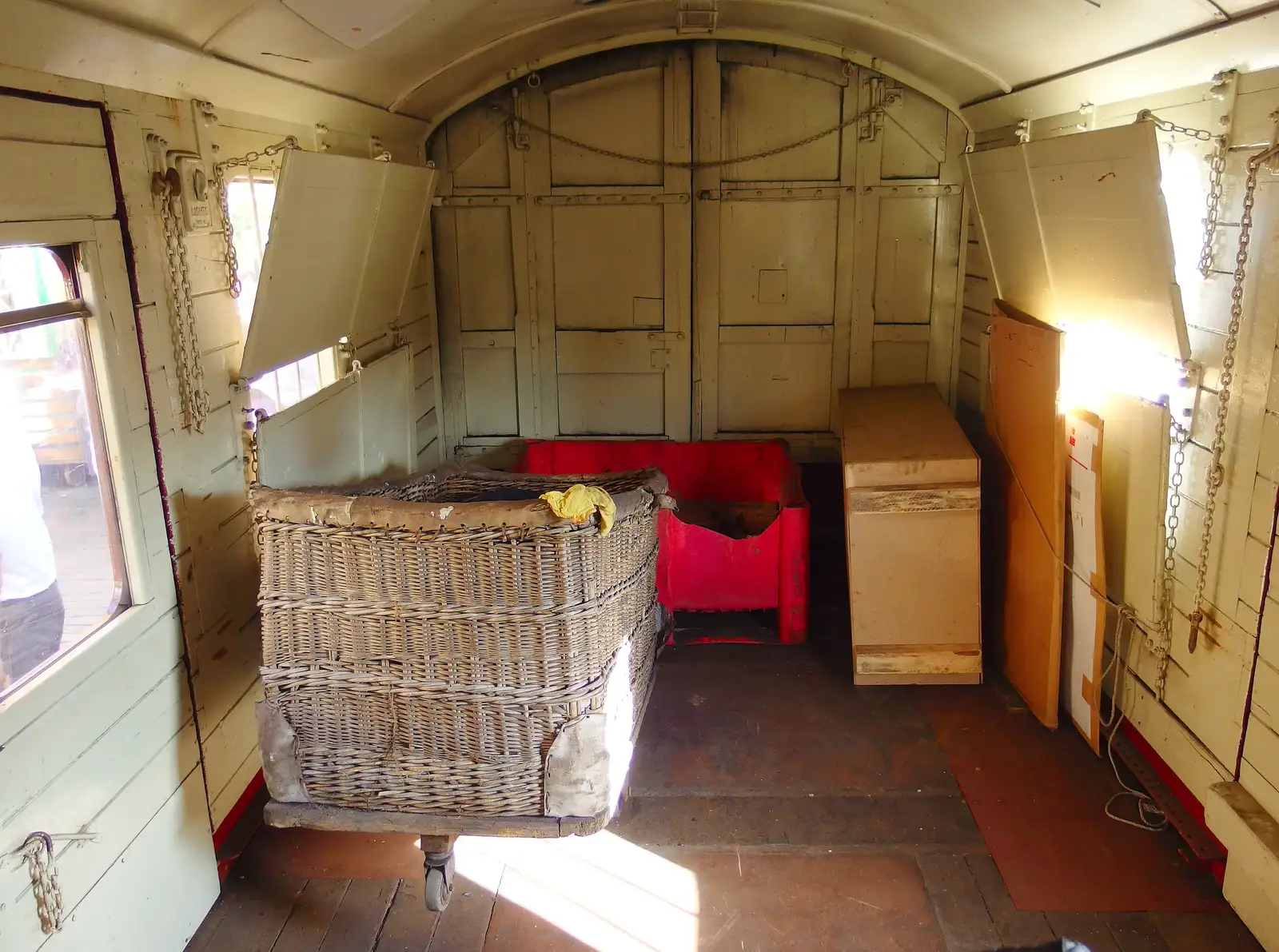 A Mark 1 parcel wagon, from Paul Bear's Adventures at a 1940s Steam Weekend, Holt, Norfolk - 22nd September 2013