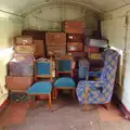 Suitcases and furniture, Paul Bear's Adventures at a 1940s Steam Weekend, Holt, Norfolk - 22nd September 2013