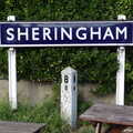 The Sheringham station sign, Paul Bear's Adventures at a 1940s Steam Weekend, Holt, Norfolk - 22nd September 2013