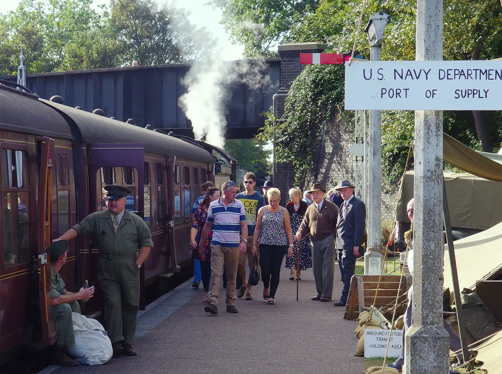 Steam's up, from Paul Bear's Adventures at a 1940s Steam Weekend, Holt, Norfolk - 22nd September 2013